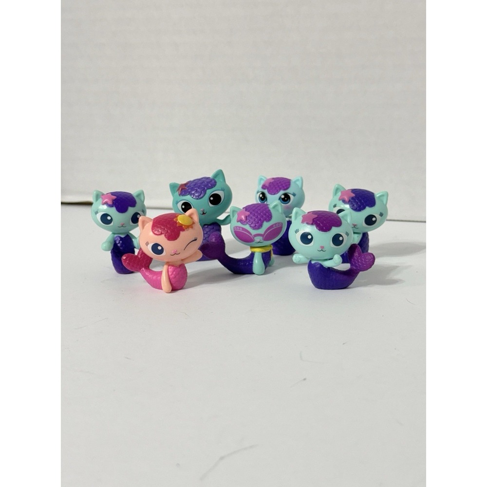 Lot Of 7 Gabby's Dollhouse Mercat Figures All Unique